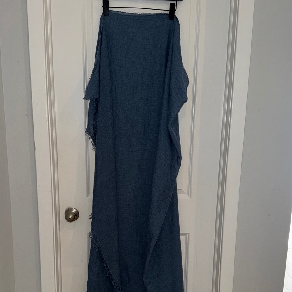 Long Blue Forever 21 Scarf